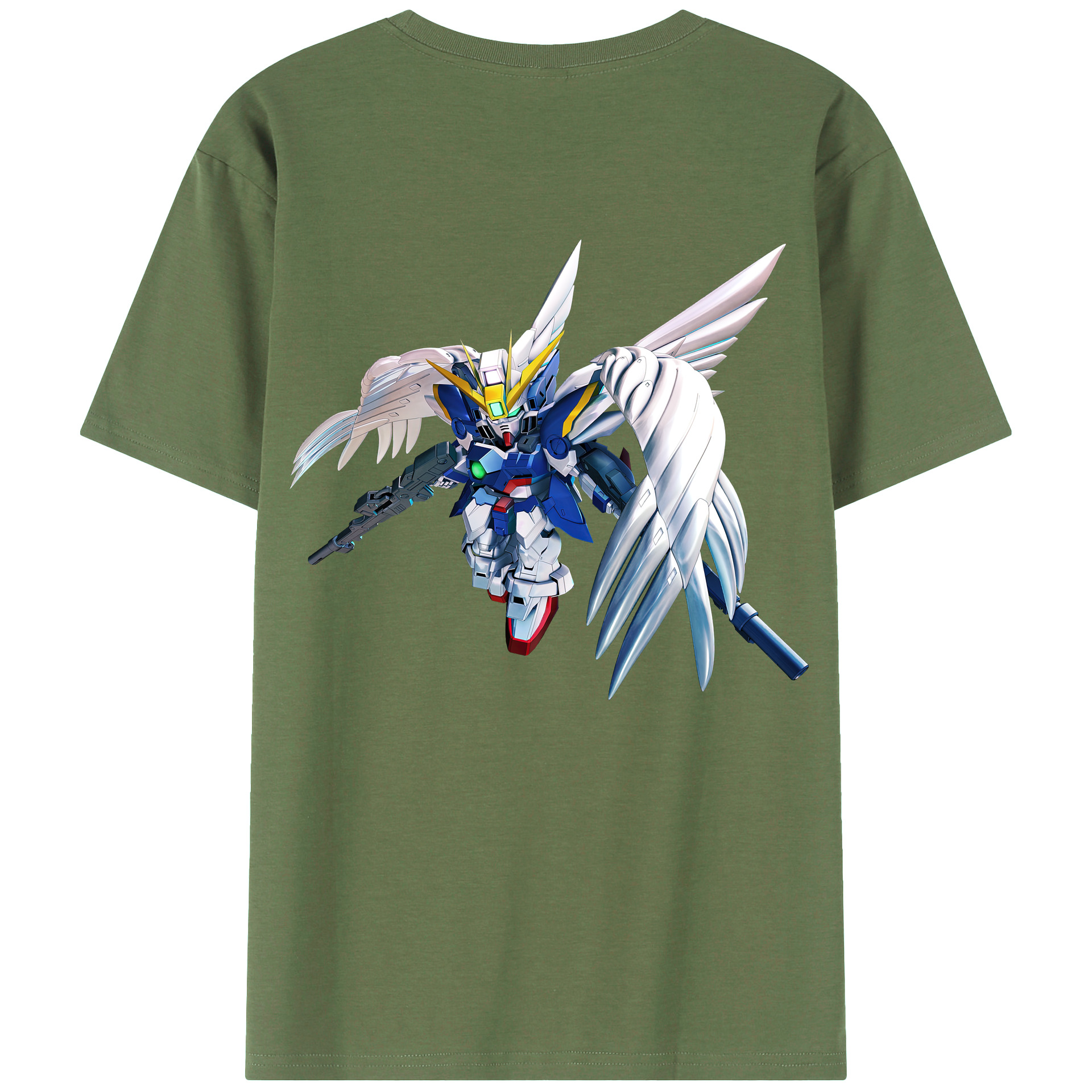 （画像用） 機動戦士ガンダム Mobile Suit Gundam 綿100％ メンズ半袖Tシャツ（バックプリント） 通気性